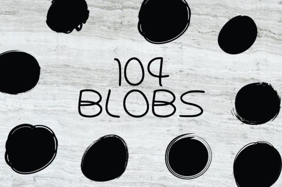 104 Blobs Flashes Textured Graphics