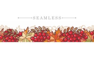 Autumn Fall Seamless Border Graphics