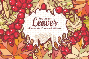 Autumn Leaves. Cute Cartoon Elements