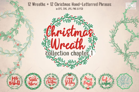 Christmas Wreaths Phrases Ch. 1 Graphics
