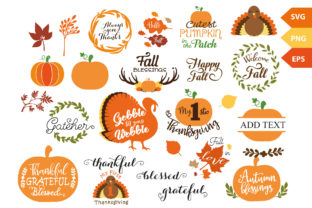 Fall Thanksgiving Vector Bundle: Graphics and Illustrations for Branding