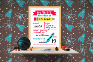 First Day of School Poster: Graphics and Print Templates