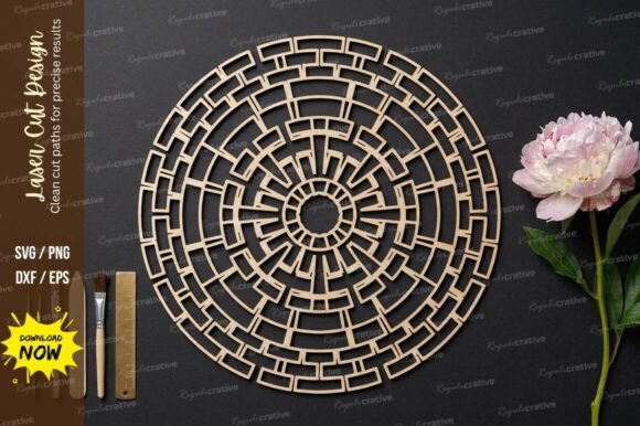 Floral Shape Laser Cut SVG, Laser Cutting Freebies