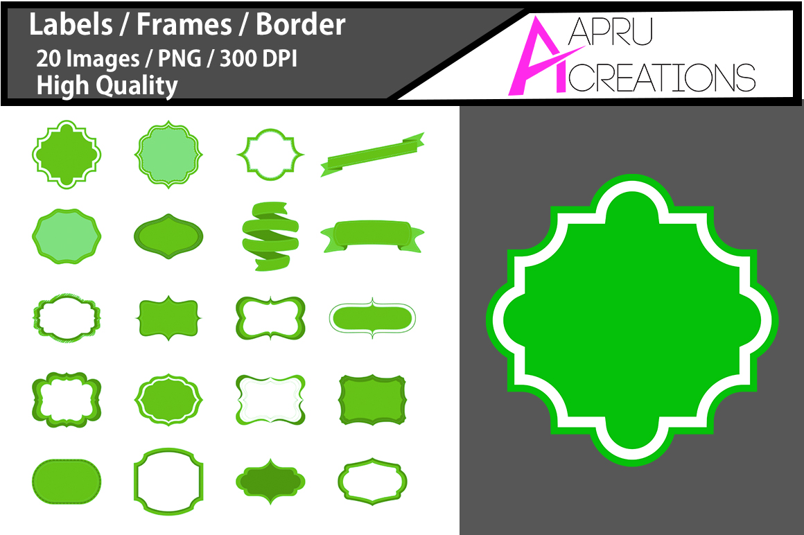 Green Labels: Graphics for Decorative Elements