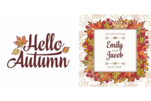Hello Autumn. Autumn Leaves Frame