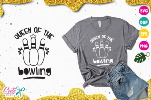 Queen of the Bowling SVG for Crafts and Graphics