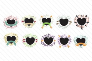 Set with 20 Decorative Hearts Crafts Amp