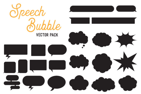 Text Bubble Clipart Design Bundle