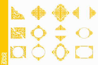 Yellow Ornament Decorative Bundle